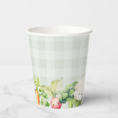 Die Bauern der kleinen Familie verkaufen ihre Baby Pappbecher (Rückseite)