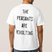 Die Bauern sind auflehnendes 99% T-Shirt (Rückseite)