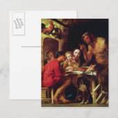 Die Bauern und der Satyr Postkarte (Vorne/Hinten)