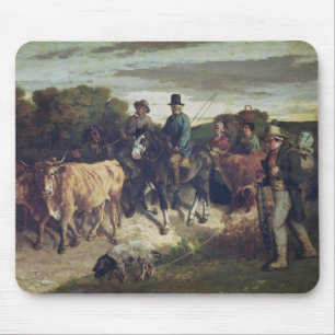 Die Bauern von Flagey zurückkommend von der Messe Mousepad