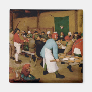 Die Bauernhochzeit von Pieter Bruegel dem Älteren Magnet