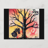 Die Baum-Reihe: Freude Postkarte (Vorderseite)
