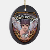 Die Baum-Verzierung der Generations-D6 Keramik Ornament (Rechts)