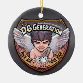 Die Baum-Verzierung der Generations-D6 Keramik Ornament (Vorne)
