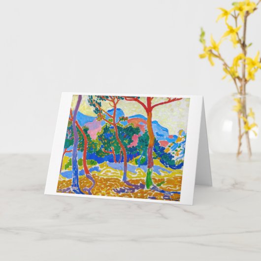 Die Bäume | Andre Derain | Karte (Gelbe Blume)