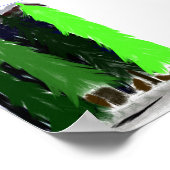 Die Bäume einer Passage Poster (Ecke)