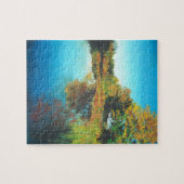 Die Bäume fallen Landschaft Feine Kunst Puzzle (Horizontal)