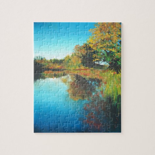 Die Bäume fallen Landschaft Feine Kunst Puzzle (Vertikal)