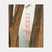 Die Bäume Golden gate bridges | von übersehen Fleecedecke (Vorderseite)