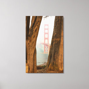 Die Bäume Golden gate bridges   von übersehen Leinwanddruck