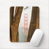 Die Bäume Golden gate bridges | von übersehen Mousepad (Mit Mouse)