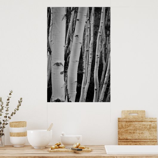 Die Bäume haben Augen Poster (Küche)