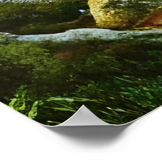 Die Bäume im Wald | AI Art Poster (Ecke)