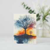 Die Bäume Postkarte (Stehend Vorderseite)