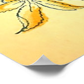 Die Bäume und der Walter-Kranich Poster (Ecke)