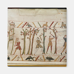 Die Bäume werden unten gehackt, um die Schiffe zu Magnet