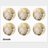 Die Baummühle Vintag Runder Aufkleber (Blatt)