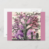 Die Baumreihe: Liebe Postkarte (Vorne/Hinten)