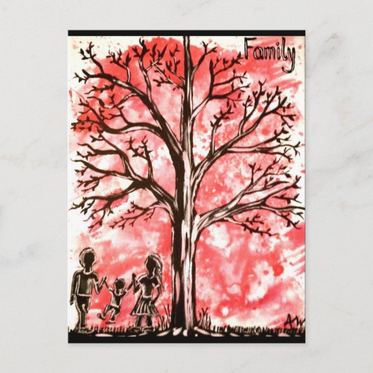 Die Baumreihe: Postkarte (Vorderseite)