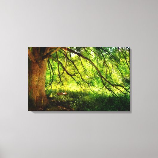 Die Baumschaukel Leinwanddruck (Vorderseite)