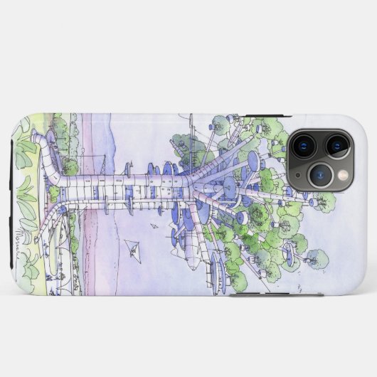 Die Baumstadt Case-Mate iPhone Hülle (Rückseite (Horizontal))