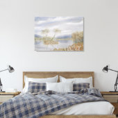 Die Baumwipfel Insel Wasserfarbenwelt Landschaft Leinwanddruck (Insitu (Schlafzimmer))
