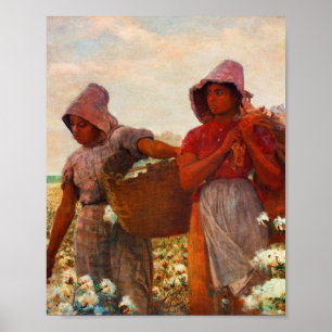Die Baumwollpflücker von Winslow Homer Poster