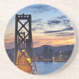 Die Bay Bridge von Treasure Island Sandstein Untersetzer