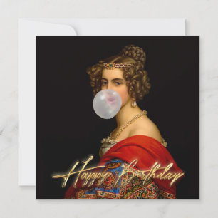 Die bayerische Schönheit und das bubble Gum glückl