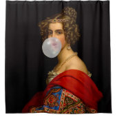 Die bayerische Schönheit und das Kaugummi Duschvorhang (Vorderseite)