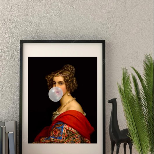 Die bayerische Schönheit und das Kaugummi Poster