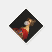 Die bayerische Schönheit und das Kaugummi Serviette (Ecke)