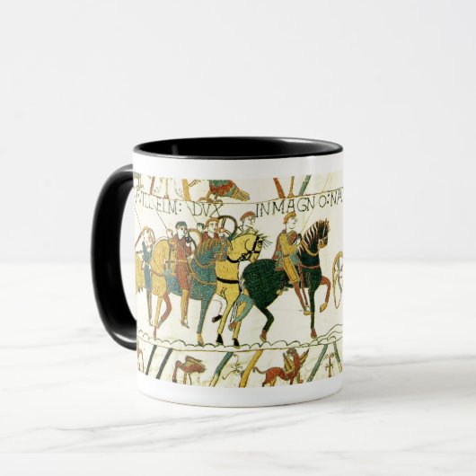 Die Bayeux-Tapisserie I Tasse (Vorderseite Links)