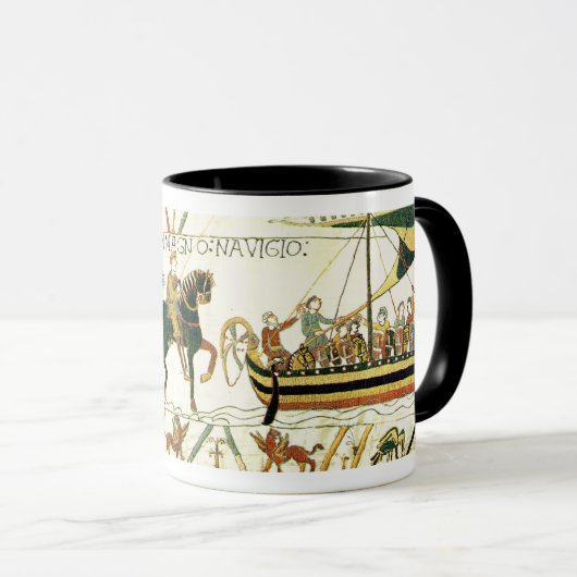 Die Bayeux-Tapisserie I Tasse (VorderseiteRechts)