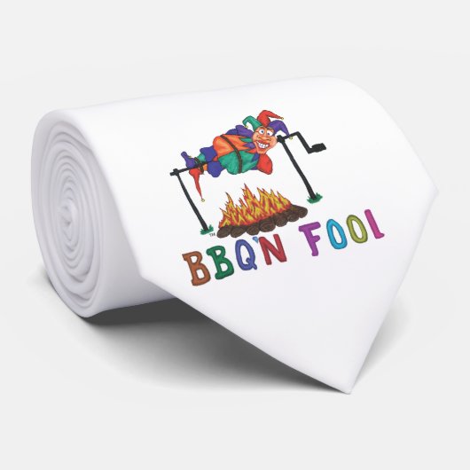 Die BBQ'n Dummkopf-Krawatte Krawatte (Gerollt)