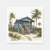 Die Beach Shack - Zuhause am Strand Serviette (Vorderseite)