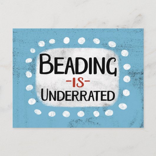 Die Beading ist eine untergeordnete Postkarte (Vorderseite)
