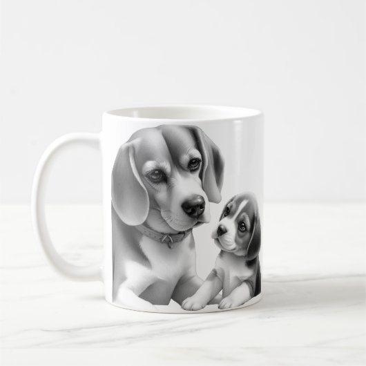Die Beagel Kaffeetasse (Links)