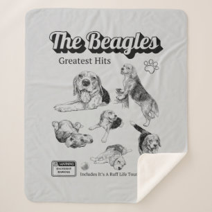 Die Beagle besten Hits Album cov Sherpa Blanket Sherpadecke