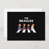 Die Beagles, die Hundebesitzer Welpenhunde züchten Postkarte (Vorne/Hinten)