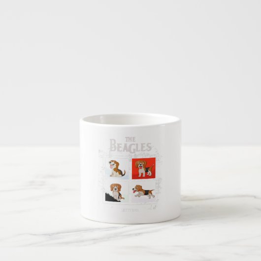 Die Beagles Ließ es wunderschön und Niedlich für d Espressotasse (Vorderseite)