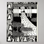 Die Beale Isoud bei Joyous Gard, Aubrey Beardsley Poster (Vorne)