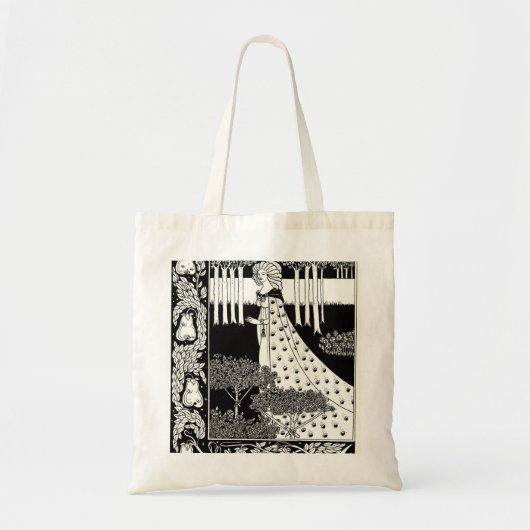 Die Beale Isoud bei Joyous Gard, Aubrey Beardsley Tragetasche (Vorne)