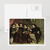 Die Beamten der Gesellschaft der Bowyers von St. S Postkarte (Vorne/Hinten)