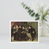 Die Beamten der Gesellschaft der Bowyers von St. S Postkarte (Stehend Vorderseite)