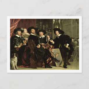 Die Beamten der Gesellschaft der Bowyers von St. S Postkarte