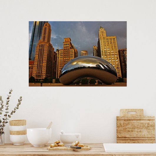 Die Bean in Chicago Poster (Küche)