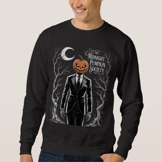 Die Beängstigende Pumpkin-Gesellschaft in der Nach Sweatshirt (Vorderseite)