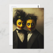 Die Beängstigenden Zitronenmenschen Postkarte (Vorne/Hinten)