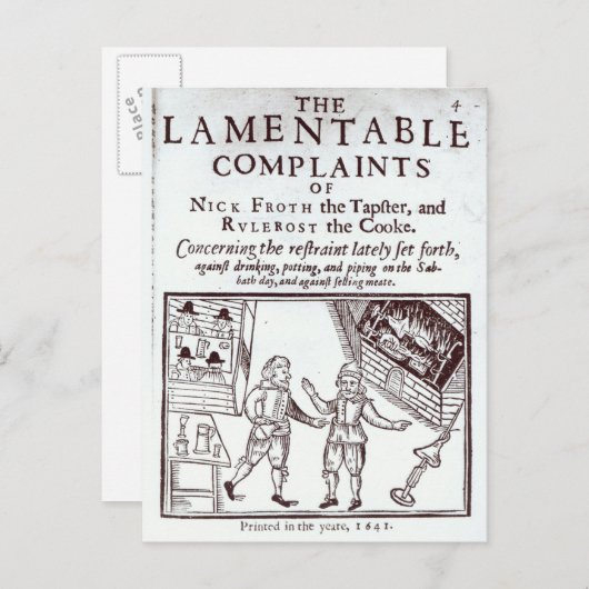 Die beanstandeten Beschwerden Postkarte (Vorne/Hinten)